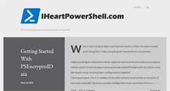 Desktop Screenshot of iheartpowershell.com